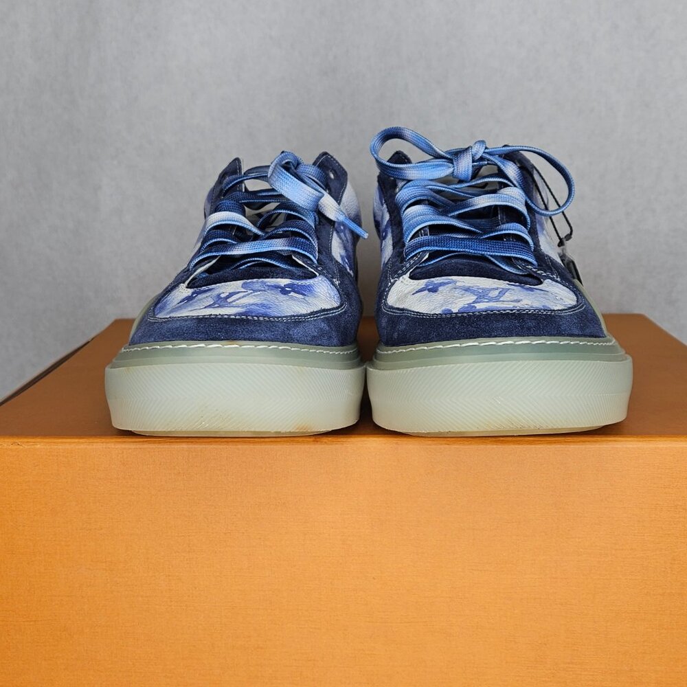 Louis Vuitton Low Top Ollie Watercolor Blue Sneakers Shoes with Box Size 9.5-10 - Picture 8 of 16